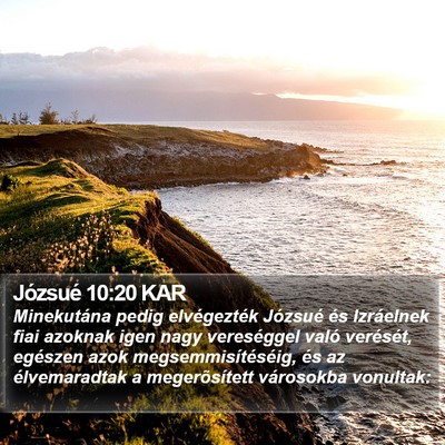 Józsué 10:20 KAR Bible Verse Image
