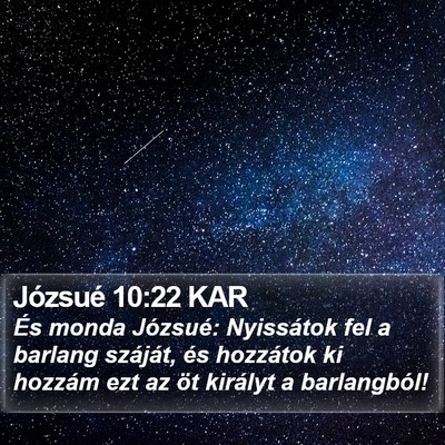 Józsué 10:22 KAR Bible Verse Image
