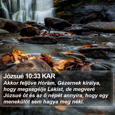 Józsué 10:33 KAR Bible Verse Image