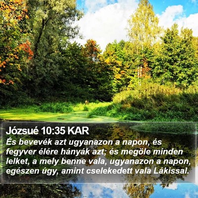 Józsué 10:35 KAR Bible Verse Image