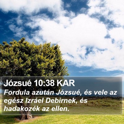 Józsué 10:38 KAR Bible Verse Image