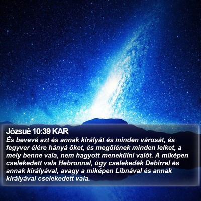 Józsué 10:39 KAR Bible Verse Image