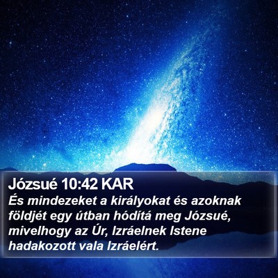 Józsué 10:42 KAR Bible Verse Image