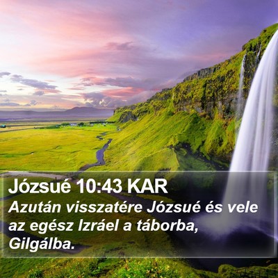 Józsué 10:43 KAR Bible Verse Image