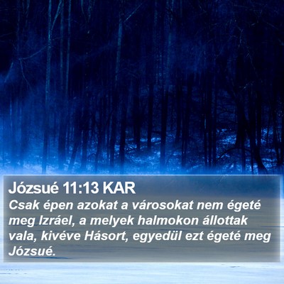 Józsué 11:13 KAR Bible Verse Image