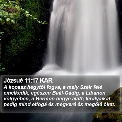 Józsué 11:17 KAR Bible Verse Image