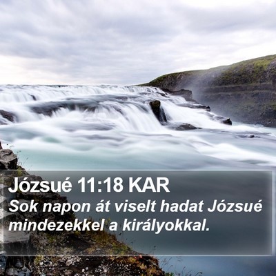 Józsué 11:18 KAR Bible Verse Image