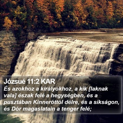 Józsué 11:2 KAR Bible Verse Image