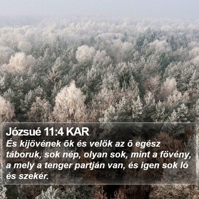 Józsué 11:4 KAR Bible Verse Image