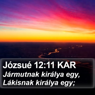 Józsué 12:11 KAR Bible Verse Image