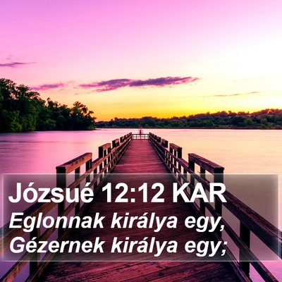 Józsué 12:12 KAR Bible Verse Image