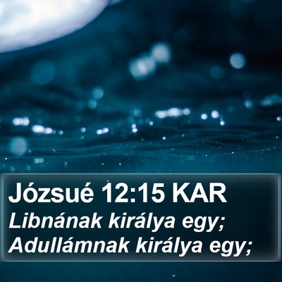 Józsué 12:15 KAR Bible Verse Image