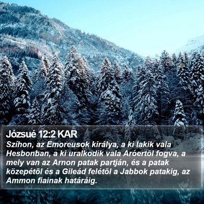 Józsué 12:2 KAR Bible Verse Image