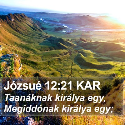 Józsué 12:21 KAR Bible Verse Image