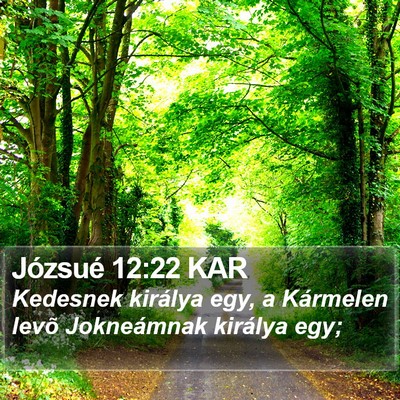 Józsué 12:22 KAR Bible Verse Image