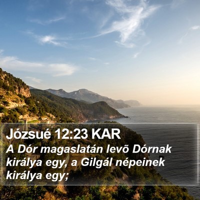 Józsué 12:23 KAR Bible Verse Image