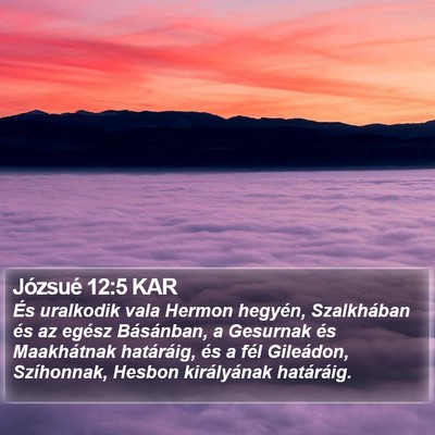 Józsué 12:5 KAR Bible Verse Image