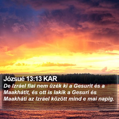 Józsué 13:13 KAR Bible Verse Image