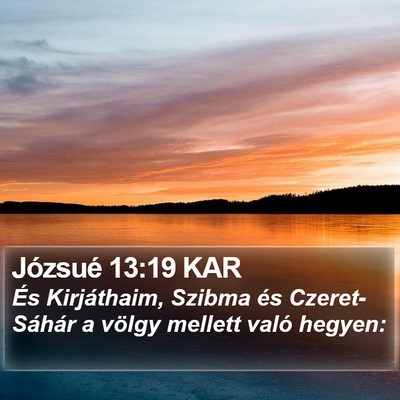 Józsué 13:19 KAR Bible Verse Image