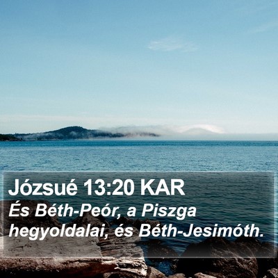 Józsué 13:20 KAR Bible Verse Image