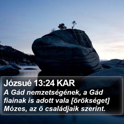 Józsué 13:24 KAR Bible Verse Image
