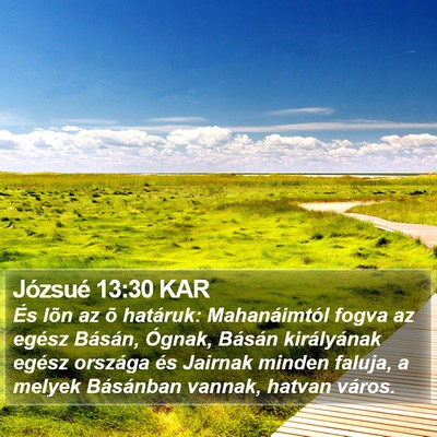 Józsué 13:30 KAR Bible Verse Image