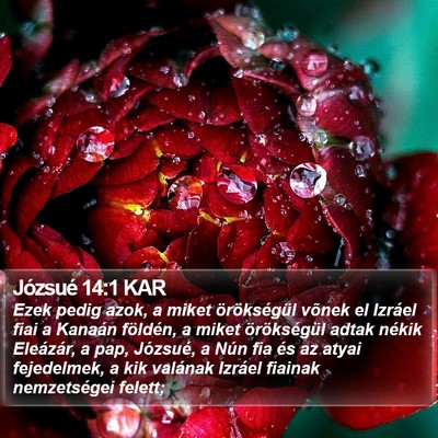 Józsué 14:1 KAR Bible Verse Image