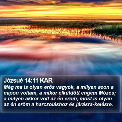 Józsué 14:11 KAR Bible Verse Image