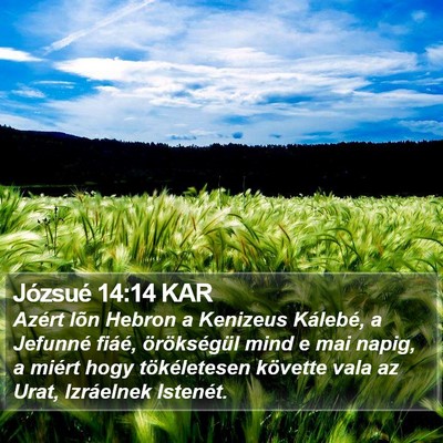 Józsué 14:14 KAR Bible Verse Image