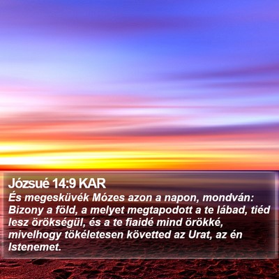 Józsué 14:9 KAR Bible Verse Image