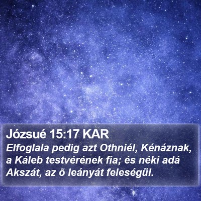 Józsué 15:17 KAR Bible Verse Image
