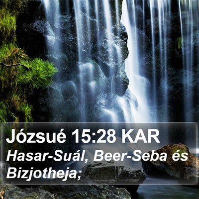 Józsué 15:28 KAR Bible Verse Image