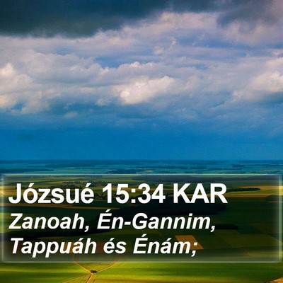 Józsué 15:34 KAR Bible Verse Image