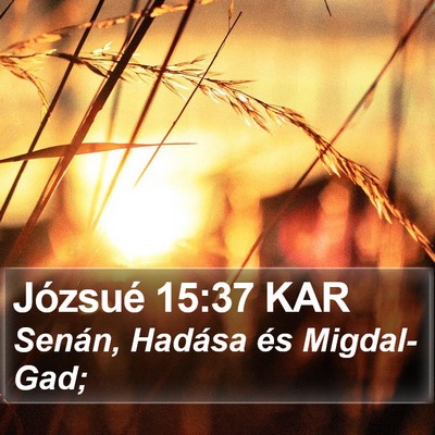 Józsué 15:37 KAR Bible Verse Image