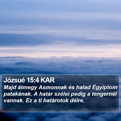 Józsué 15:4 KAR Bible Verse Image