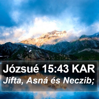 Józsué 15:43 KAR Bible Verse Image