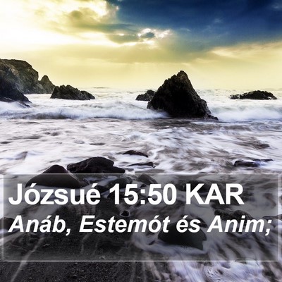 Józsué 15:50 KAR Bible Verse Image