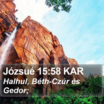 Józsué 15:58 KAR Bible Verse Image