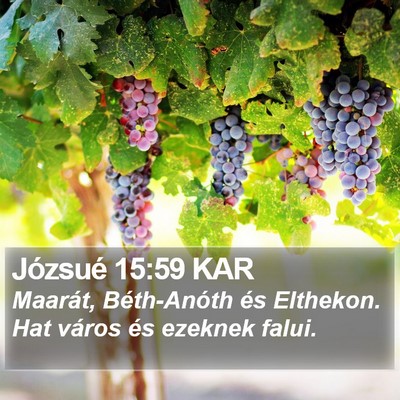 Józsué 15:59 KAR Bible Verse Image