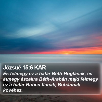 Józsué 15:6 KAR Bible Verse Image
