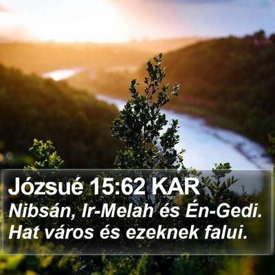 Józsué 15:62 KAR Bible Verse Image