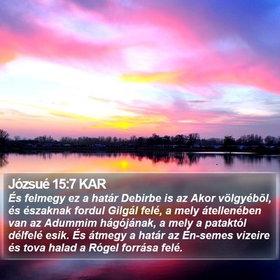 Józsué 15:7 KAR Bible Verse Image