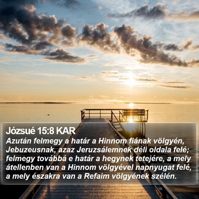 Józsué 15:8 KAR Bible Verse Image