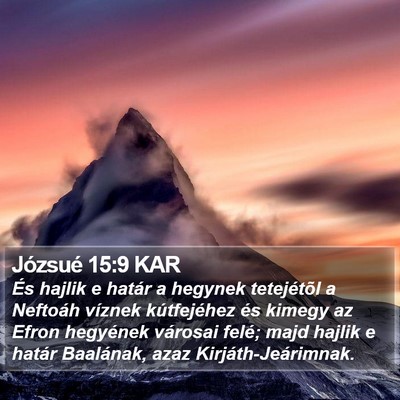 Józsué 15:9 KAR Bible Verse Image