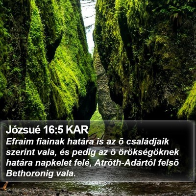 Józsué 16:5 KAR Bible Verse Image