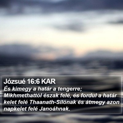 Józsué 16:6 KAR Bible Verse Image