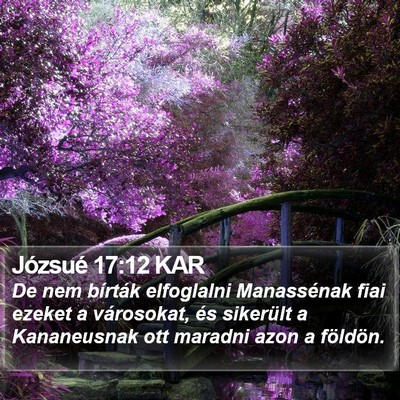 Józsué 17:12 KAR Bible Verse Image
