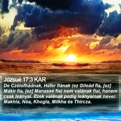 Józsué 17:3 KAR Bible Verse Image