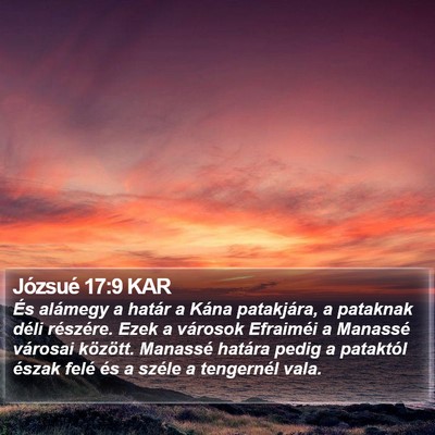 Józsué 17:9 KAR Bible Verse Image