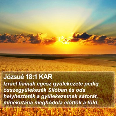 Józsué 18:1 KAR Bible Verse Image